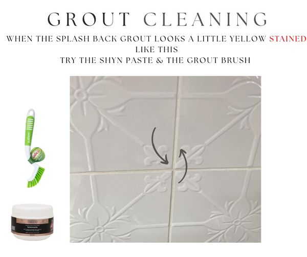 WHEN IT DOESN'T WORK, THE GROUT IS STAINED AND YOU'D HAVE TO SHAVE THE