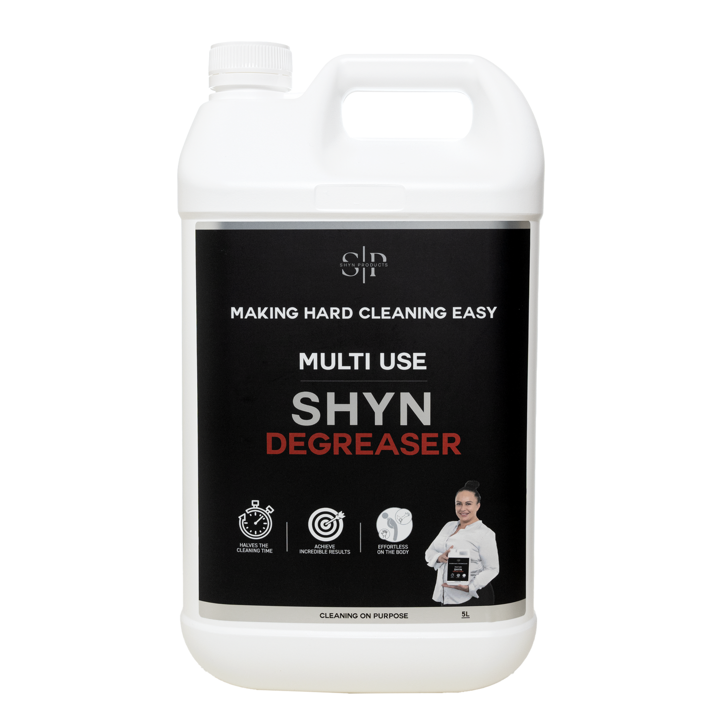 5litre SHYN degreaser white bottle