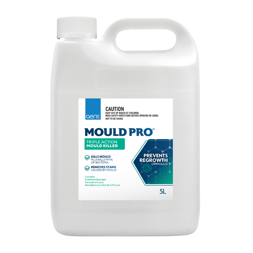 white 5L aeris mold pro bottle with the aeris mold pro label