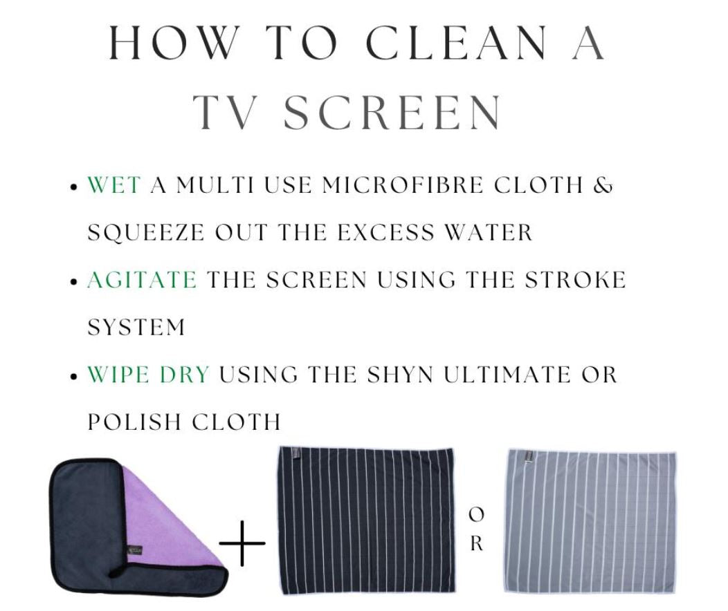HOW TO CLEAN A TV SCREEN?