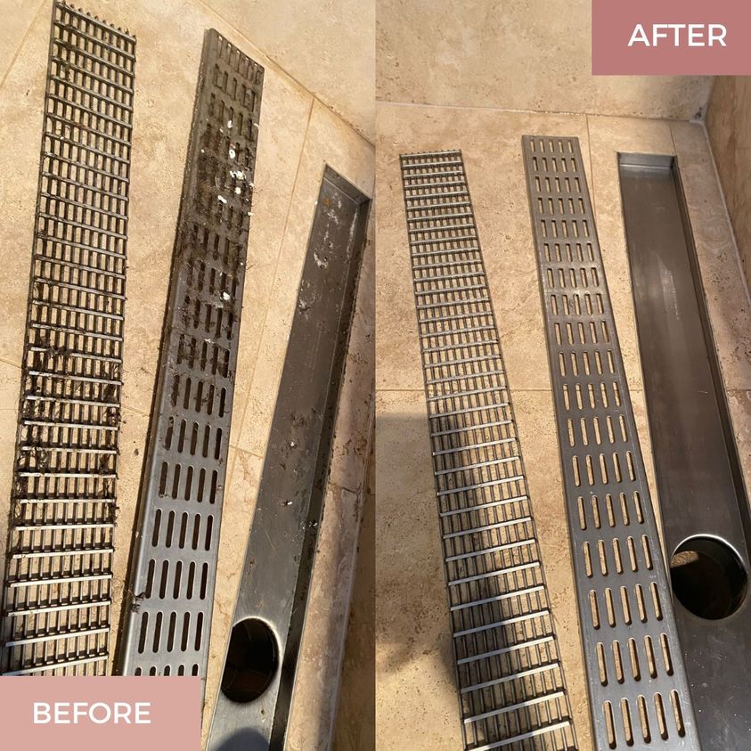 STEPS FOR CLEANING THE SHOWER GRATES THE SHYN SHOP