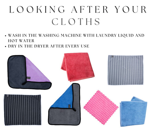 LOOKING AFTER YOUR MICROFIBRE CLOTHS AND MOPS