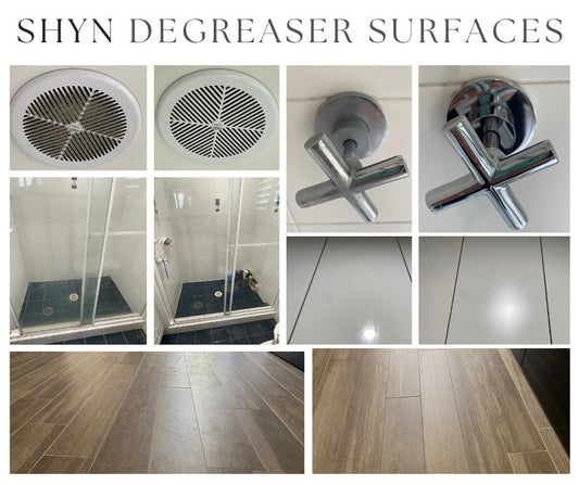 Surfaces you'll more than likely use SHYN degreaser on for the 1st time🤩
