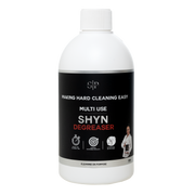 white bottle with a 500ml shyn degreaser