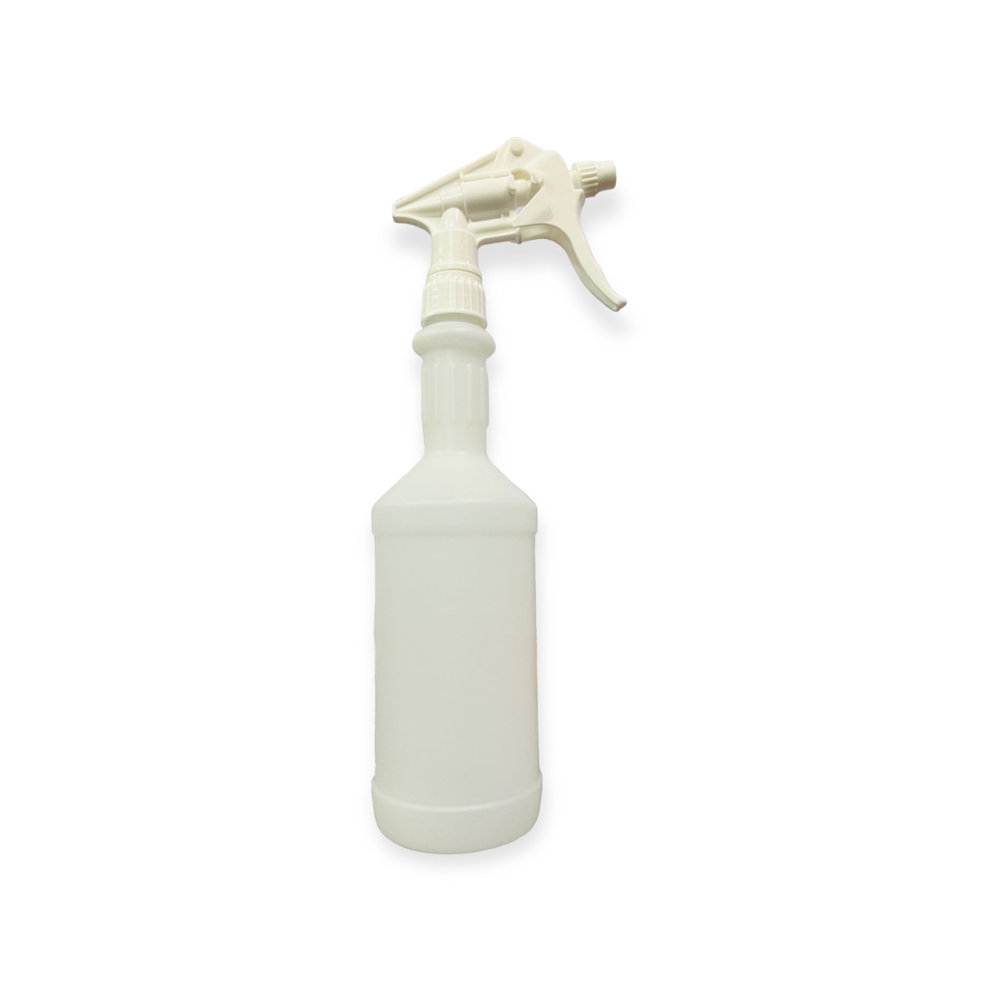 750ml clear bottle with white commercial trigger