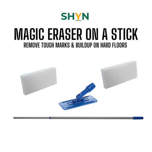 2 X 25CM MAGIC ERASER, 1 DOODLE BUG HOLDER AND 1 1.8M EXTENDABLE POLE

