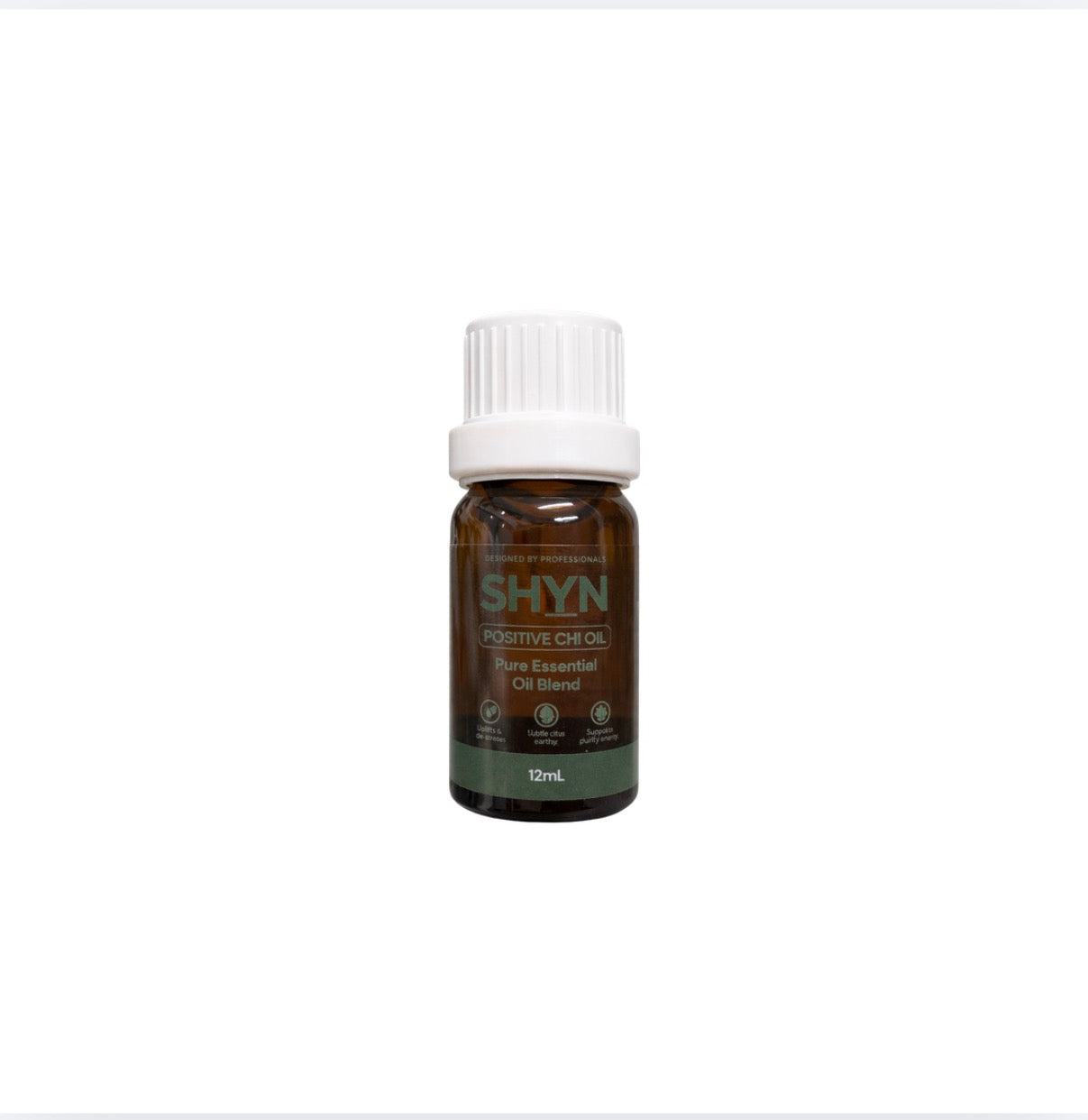 Brown 12 ml bottle of shyn positive chi