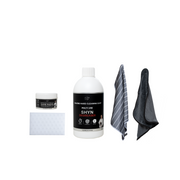 1 shyn drying cloth, 1 shyn ultimate microfibre cloth, 1 shyn double strength magic eraser, 1 500ml shyn degreaser, 1 small paste