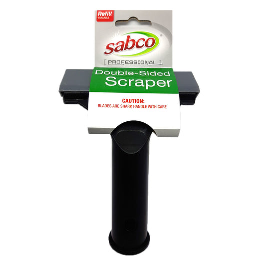 black double sides scraper with a grey lid