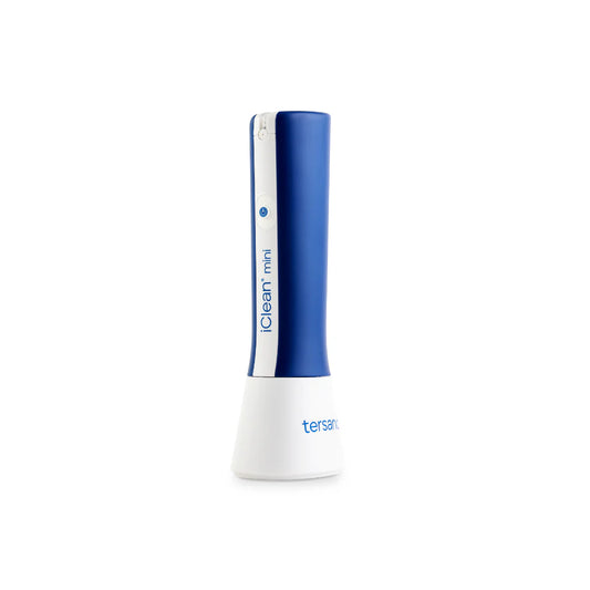 tersano i clean mini blue and white bottle