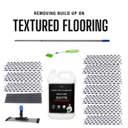 10 40cm white and black agitator microfibre pads, 1 40cm power scrub pad, 1 5L shyn Degreaser, 1 rail base, 1 green and white sabco long bristle brush, 1  1.8m extendable silver and blue pole 