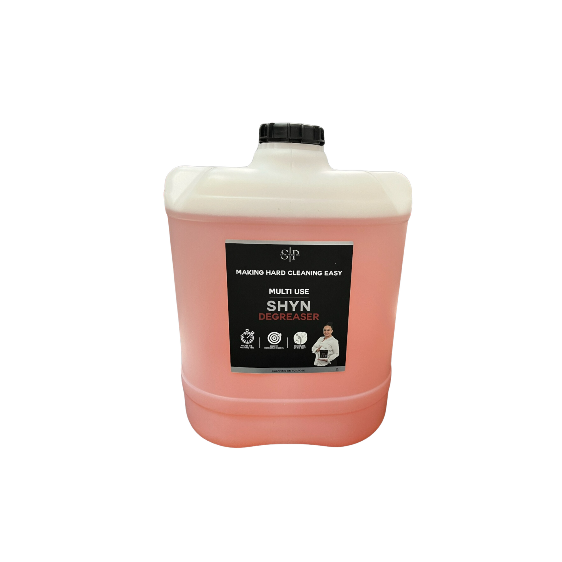 20l shyn degreaserina  clear bottle 