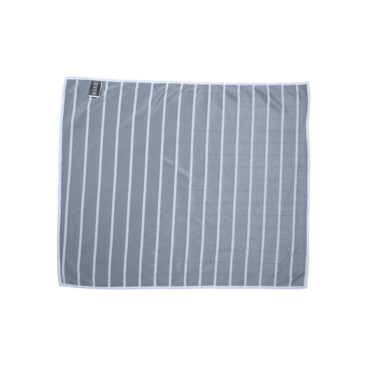 grey and white stripe shyn drying cloth 50cm x 40cm